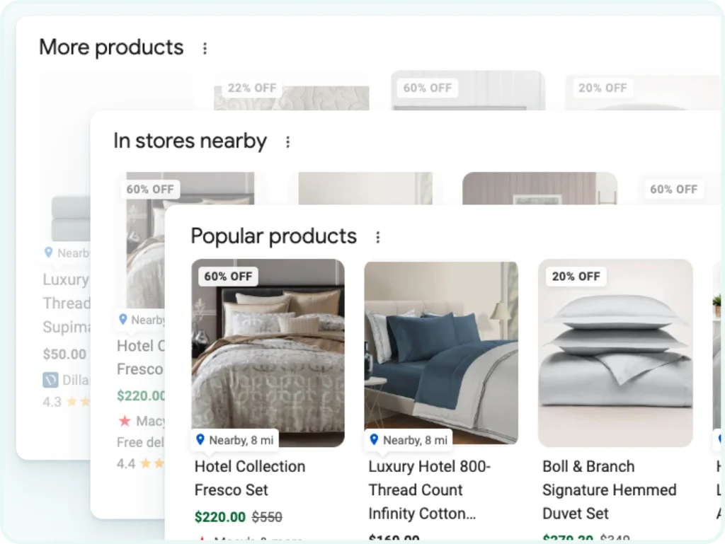 popular products product grids shown stacked